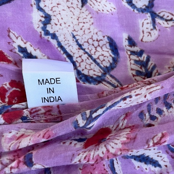 Pax Philomena Purple Floral Pearl Street Cotton  Mermaid Dress - Picture 6 of 6